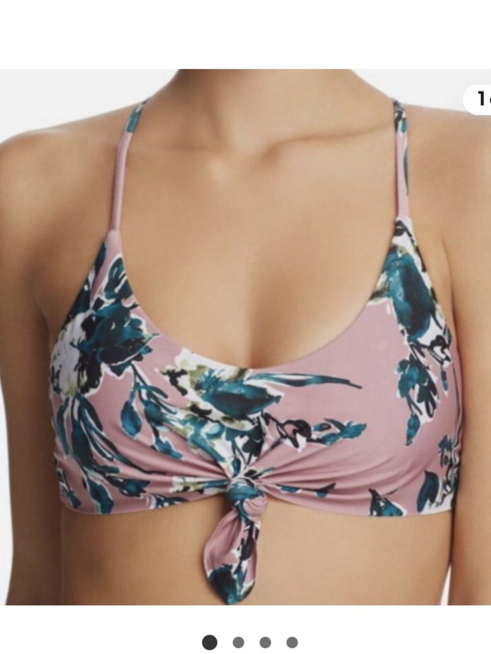 Splendid Mills Watercolor Bikini Swimsuit Top - SP10148 - Small